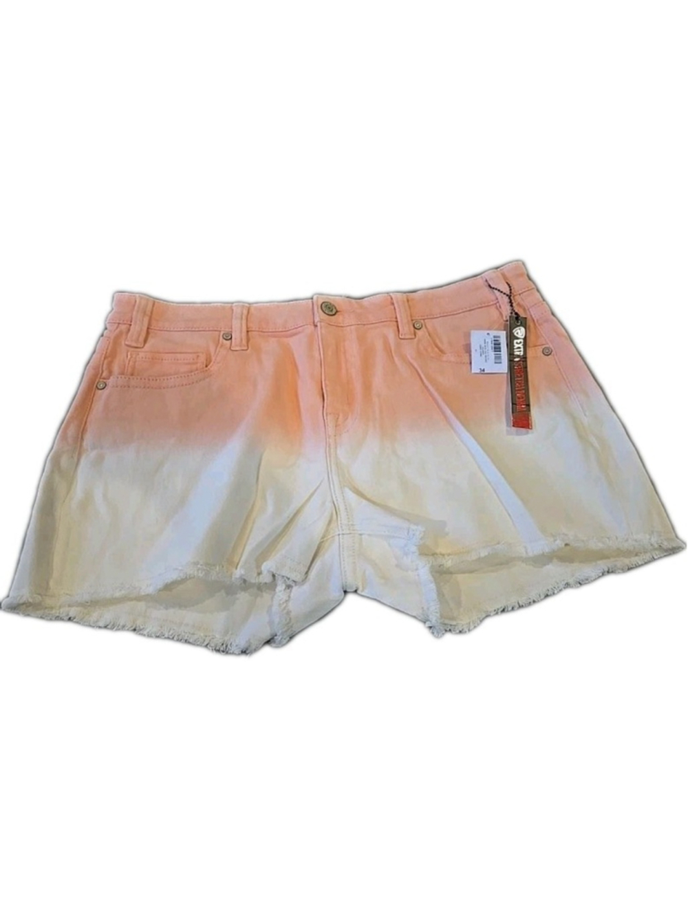Rock & Roll Denim Shorts NWT Hombre Style Look Mid Rise Stretchy Cut Off (D-22)